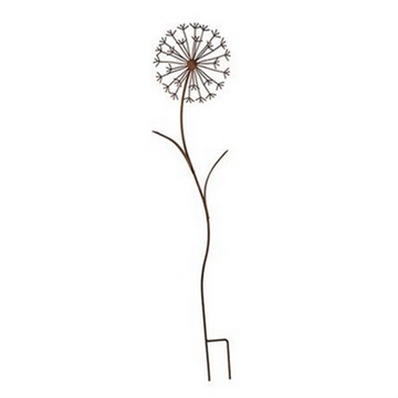 Metal Blomst 60 cm rust på stilk